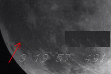 Image of lunar impact candidate Feb 20, 2008 during lunar eclipse
